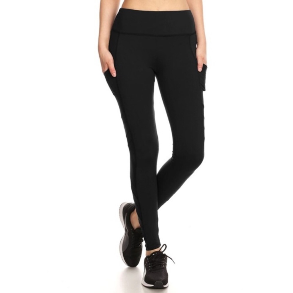 Leggings with mesh & side pockets - Picture 3 of 4